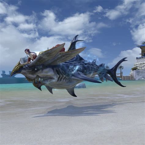 Mounts Minions Orchestrion Blue Magic Hairstyles Emotes Bardings. . Ff14 shark mount
